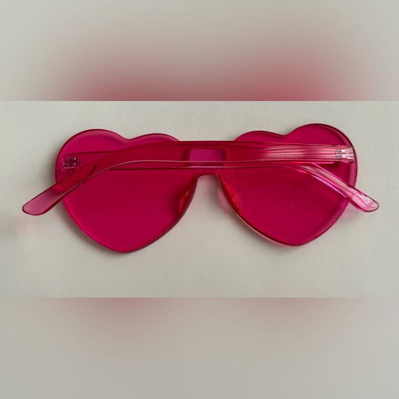 New Red & Pink Novelty Glasses Heart Shaped Pink Women's - Picture 9 of 16